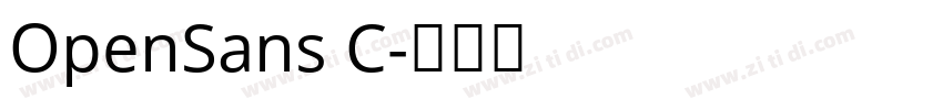 OpenSans C字体转换